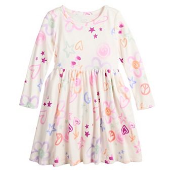 Baby & Toddler Girls Jumping Beans® Long Sleeve Jersey Dress