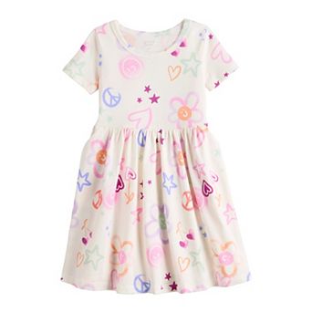 Baby & Toddler Girls Jumping Beans® Short Sleeve Jersey Dress
