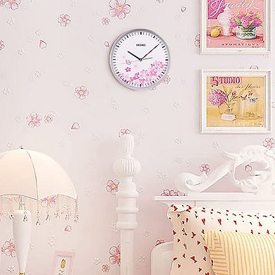 Seiko Cherry Blossom Wall Clock