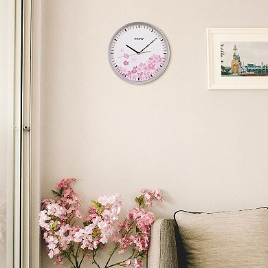 Seiko Cherry Blossom Wall Clock