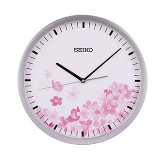 Seiko Cherry Blossom Wall Clock
