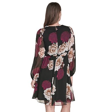 Women's Harper Rose Long Sleeve Cinched Waist Dress