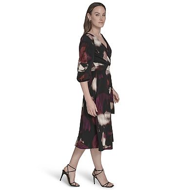 Women's Harper Rose Wrap Tie Balloon Sleeve Dress