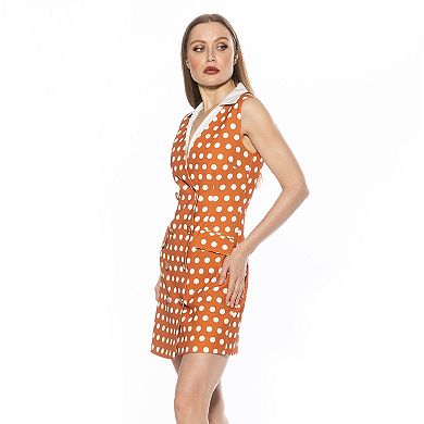 Women's ALEXIA ADMOR Rune Sleeveless Collar Vest Dress