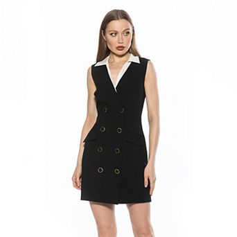 Women's ALEXIA ADMOR Rune Sleeveless Collar Vest Dress
