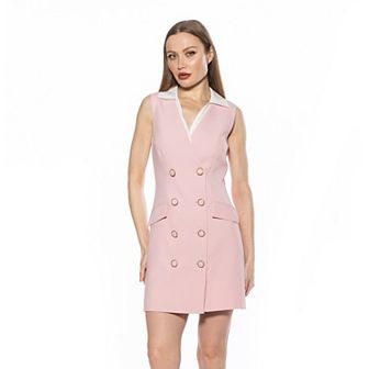 Women's ALEXIA ADMOR Rune Sleeveless Collar Vest Dress