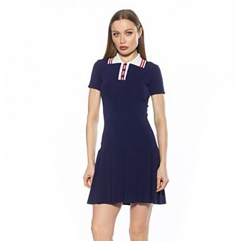 Women's ALEXIA ADMOR Rory Short Sleeve Fit & Flare Dress