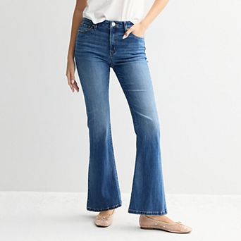 Juniors' SO® High Rise Stretch Flare Jeans