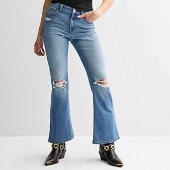 Juniors' SO® High Rise Stretch Flare Jeans