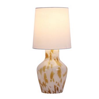 Glass Khaki Finish Accent Lamp