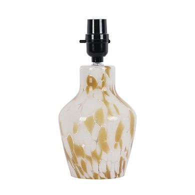 Glass Khaki Finish Accent Lamp