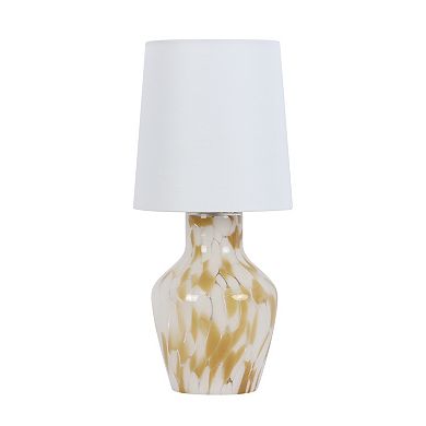 Glass Khaki Finish Accent Lamp