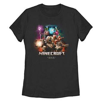 Juniors' Minecraft Movie Piglings Mob Graphic Tee