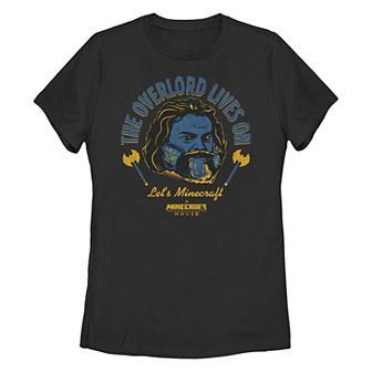 Juniors' Minecraft Movie The Overlord Lives On Graphic Tee