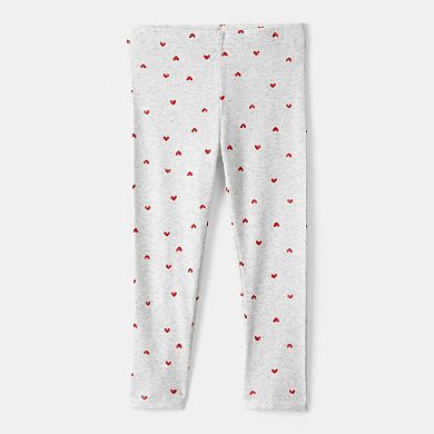 Toddler Girls Carter's Valentine's Day Heart Long-Sleeve Tee & Legging Set