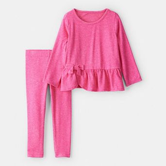 Toddler Girl Carter's Bow Peplum Top & Legging Set