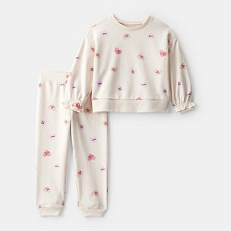 Baby & Toddler Girls Carter's Day Dream Candy Heart Pullover & Pant Set