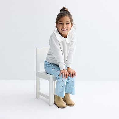 Toddler Girl Carter's Peter Pan Collar Pullover & Flare Legging Set