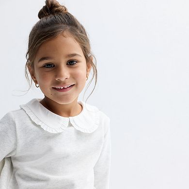 Toddler Girl Carter's Peter Pan Collar Pullover & Flare Legging Set