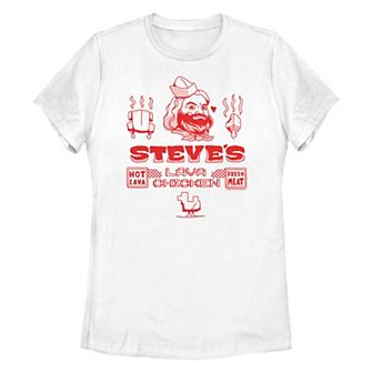 Juniors' Minecraft Movie Steve's Lava Chicken Graphic Tee