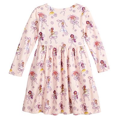 long sleeve disney princess dresses for girls Toddler Disney Princess Sweatshirt Frill Dress (15m-6y)
