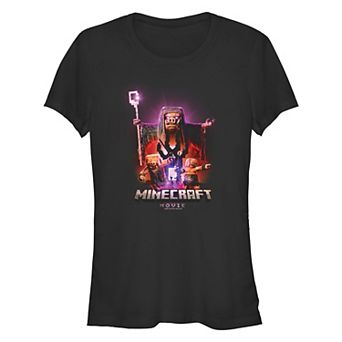 Juniors' Minecraft Movie Piglings Portal Fitted Graphic Tee