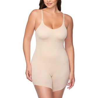 Women's Naomi & Nicole® SideKick Low Back Slanted Hem Shaping Bodysuit 7540
