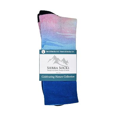 Sunset Stream Pattern CoolMax Nature Collection Socks for Men & Women