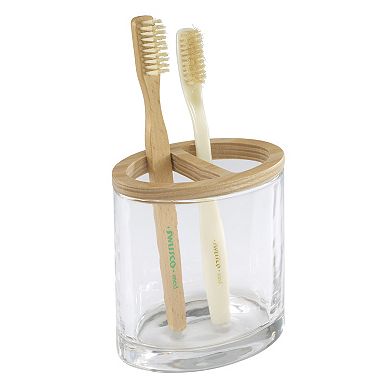 IZOD Cove Clear Toothbrush Holder