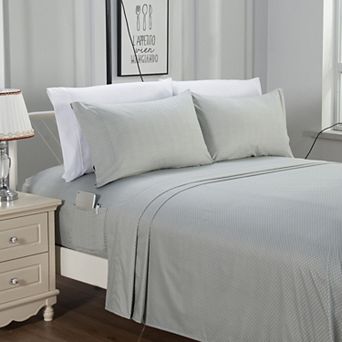 Elegant Comfort Luxury Soft Polkadot Bed Sheet Set