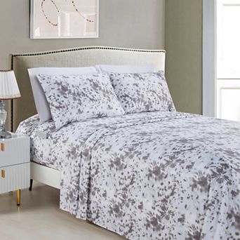 Elegant Comfort Luxury Soft Colorful Tie Dye Pattern Bed Sheet Set