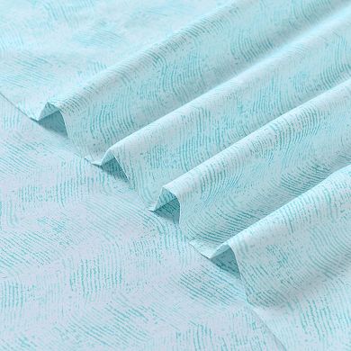 Elegant Comfort Luxury Soft Floral and Stripe Pattern Bed Sheet Set