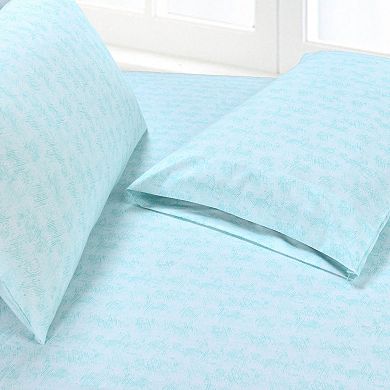 Elegant Comfort Luxury Soft Floral and Stripe Pattern Bed Sheet Set