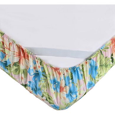 Elegant Comfort Luxury Soft Floral and Stripe Pattern Bed Sheet Set