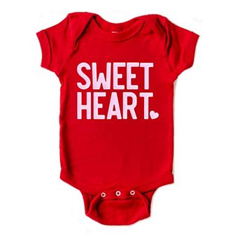 Sweetheart Raised Print Baby Bodysuit