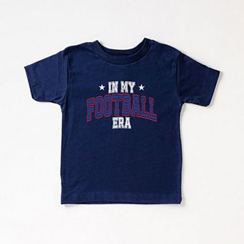 In My Football Era - Blue Toddler Short Sleeve Graphic Tee