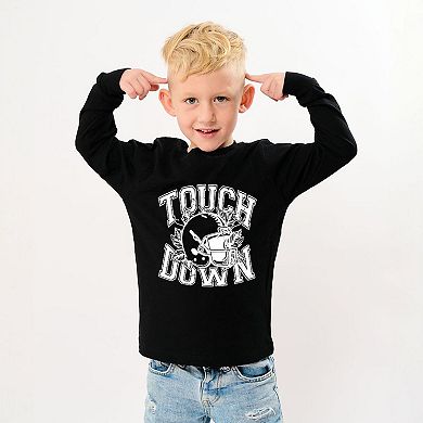Touchdown Helmet Toddler Long Sleeve Graphic Tee