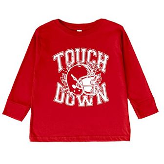 Touchdown Helmet Toddler Long Sleeve Graphic Tee