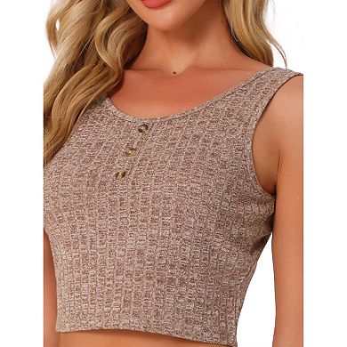 Womens Ribbed Knit Loungewear Sleepwear 2 Piece Tank Top with Shorts Pajama Sets