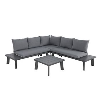 Aluminum 4 pc Outdoor Patio Furniture Set