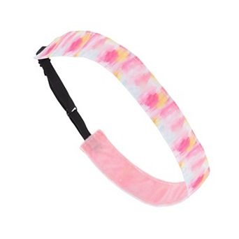 Non Slip Headband Tie-dye Headband for Sport Pink Yellow 1 pc