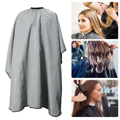 Professional Solid Color Hair Cut Barber Cape for Hair Cut Gray 1 Pc