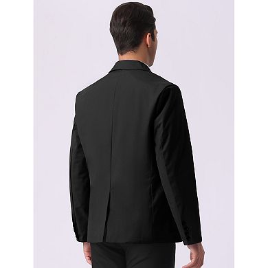 Men's Business Regular Fit Notch Lapel Single Formal Breasted Blazer