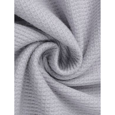 Women's Waffle Knit Lounge Set 2 Piece Outfits Tracksuit Sweatsuits with Pockets