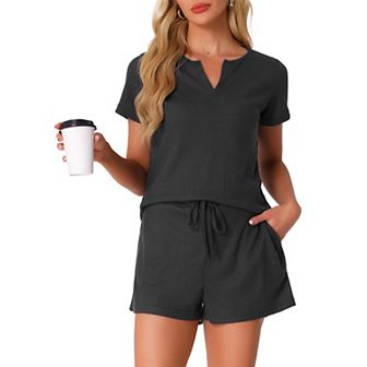 Women's Waffle Knit Lounge Set 2 pc Outfits Tracksuit Sweatsuits with Pockets