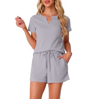 Women's Waffle Knit Lounge Set 2 pc Outfits Tracksuit Sweatsuits with Pockets