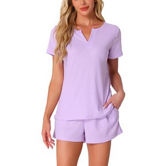 Women's Waffle Knit Lounge Set 2 pc Outfits Tracksuit Sweatsuits with Pockets