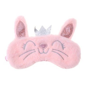 1 pc Fleece Long Ear Cats Eye Mask for Home