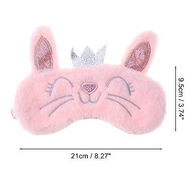 1 Pc Fleece Long Ear Cats Eye Mask for Home