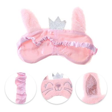 1 Pc Fleece Long Ear Cats Eye Mask for Home